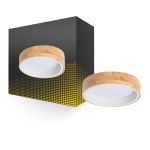 Luce da soffitto Il Giro Legna Metallo Bianca 15W 1000lm - 830-840-860 CCT