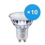 Confezione Multipack 10x Philips MASTER Value LED Faretti GU10 PAR16 4.9W 365lm 36D - 930 Luce Calda | Miglior resa cromatica - Dimmerabile - Sostitutiva 50W