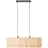 Brilliant Wimea Luce Pendente Metallo Nero Beige | Adatto per 2x E27