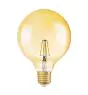 Osram Vintage 1906 LED E27 Globe Filamento Oro 125mm 7W 650lm - 824 Bianco Molto Caldo | Sostitutiva 40W