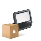Confezione Multipack 6x Ledvance Proiettore LED Aluminium Nero 41W 5500lm 100D - 830 Luce Calda -  | IP66 - Simmetrico