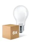Confezione Multipack 6x Philips Corepro LED Bulbo E27 Pera Ghiaccio 8.5W 1055lm - 830 Luce Calda -  | Sostitutiva 75W
